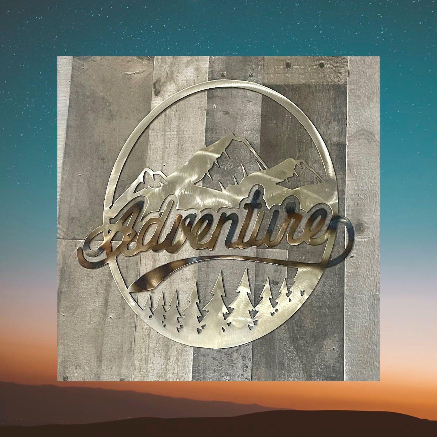 Adventure Metal Art Scenery, Wall Art, Wall Decor