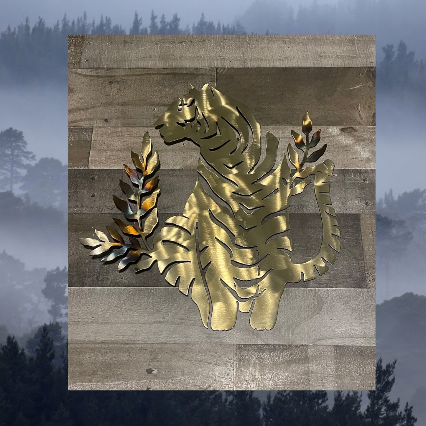 Tiger Metal Art, Metal Art, Metal Decor, Wall Decor, Wildlife