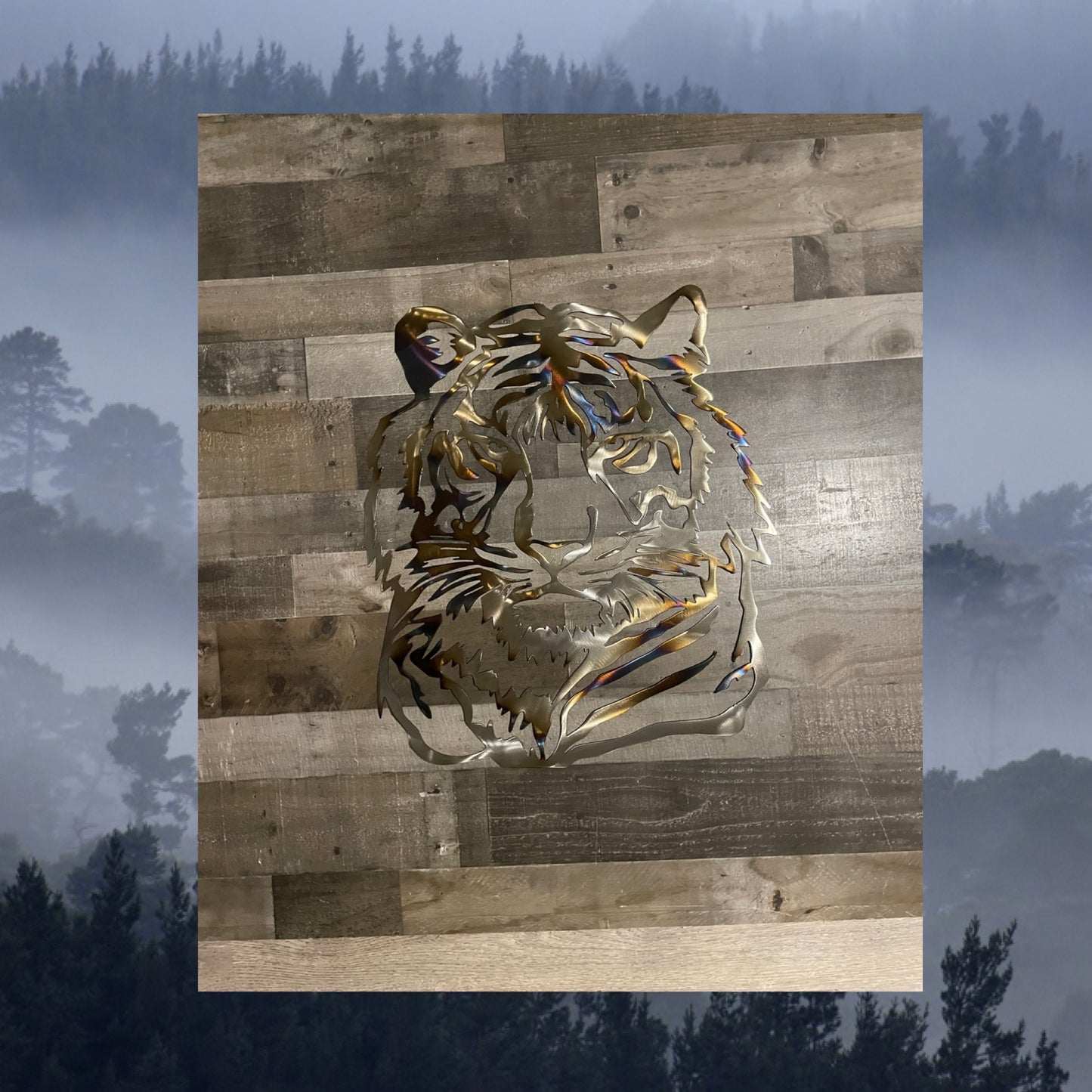 Tiger Metal Art Decor, Metal Art, Metal Decor, Decor, Wildlife