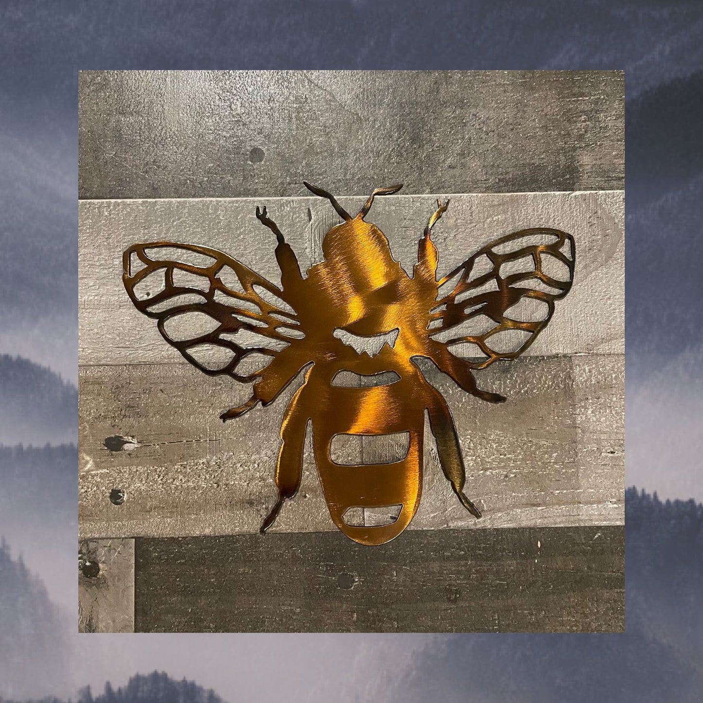 Metal Art Fussy Bee, Metal Decor, Insect