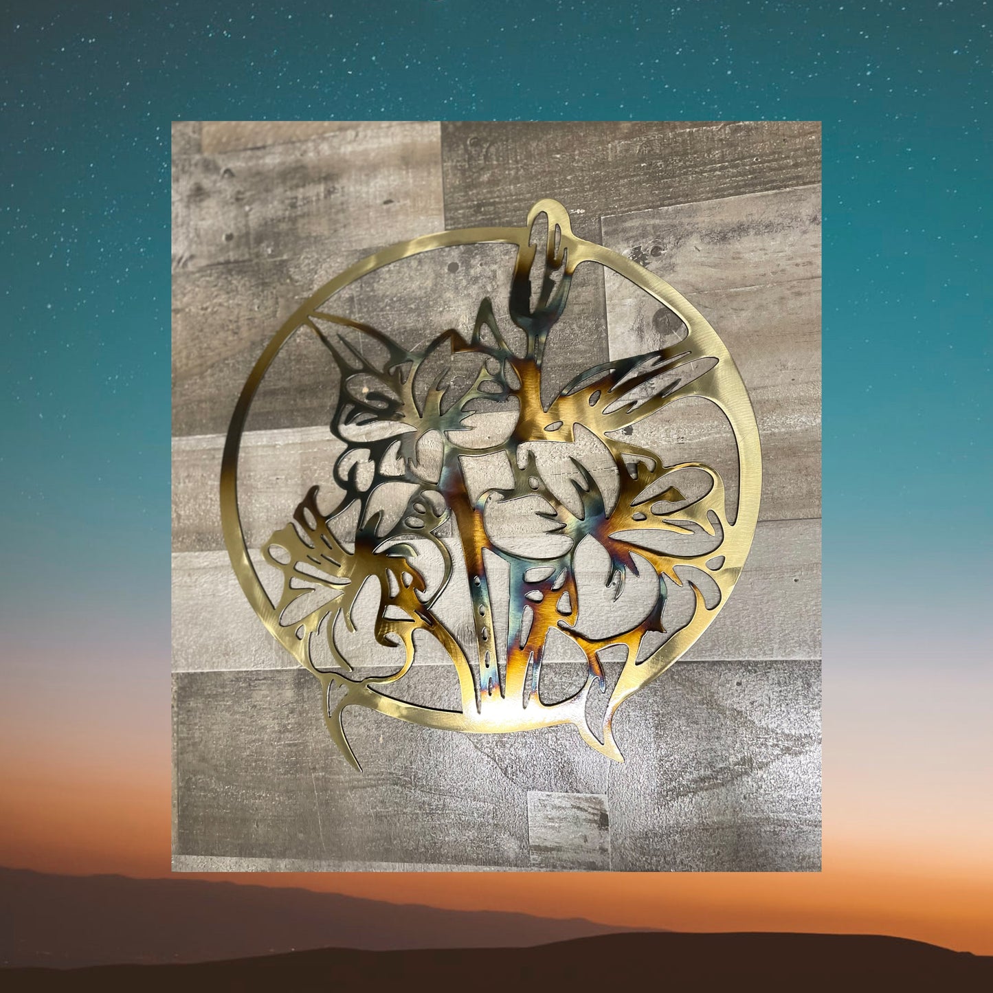 Lili Flowers Wall Art, Metal Decor, Wall Decor