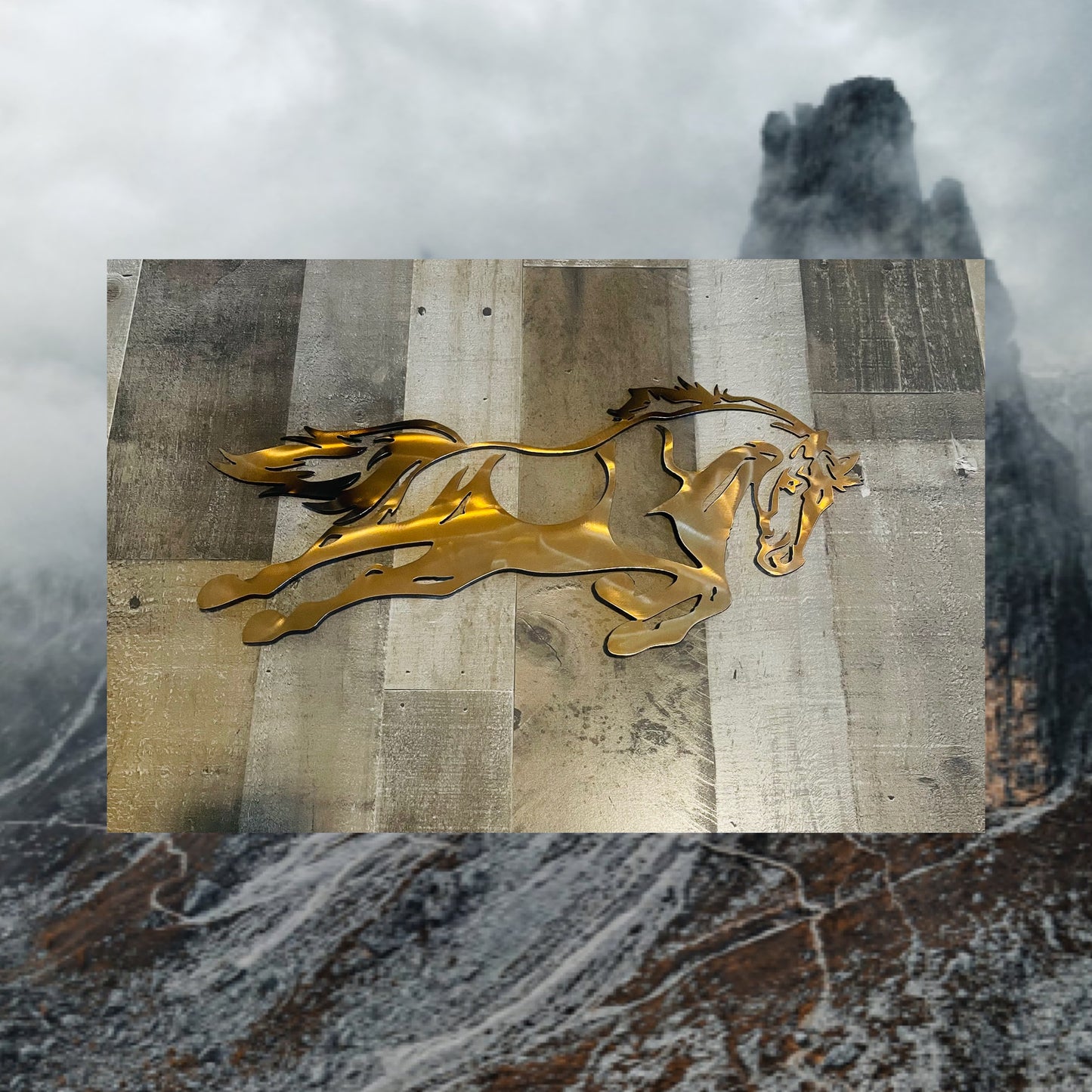 Metal Mustang Horse Decor, Home Decor, Metal Art Decor, Wildlife