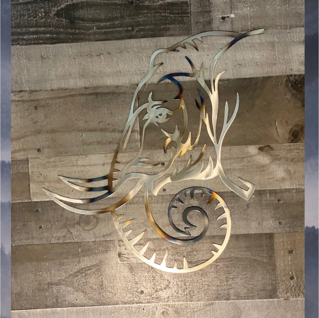 Geometric Elephant Metal Wall Art – Elegant Handcrafted Elephant Decor for Modern Home, Office, or Nursery Wall, Wildlife