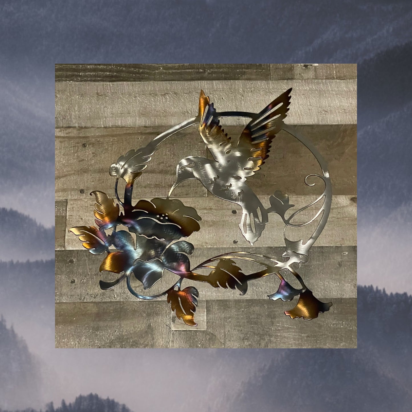 Metal Hummingbird, Metal Wall Art, Metal Decor, Wildlife