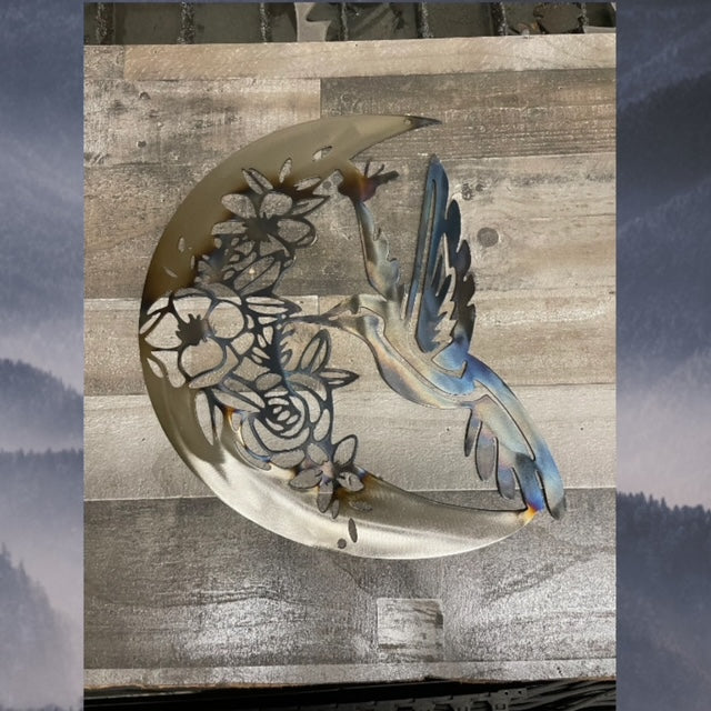 Metal Hummingbird, Wall decor, Metal wall art, hummingbird, hummingbird decor, Wildlife