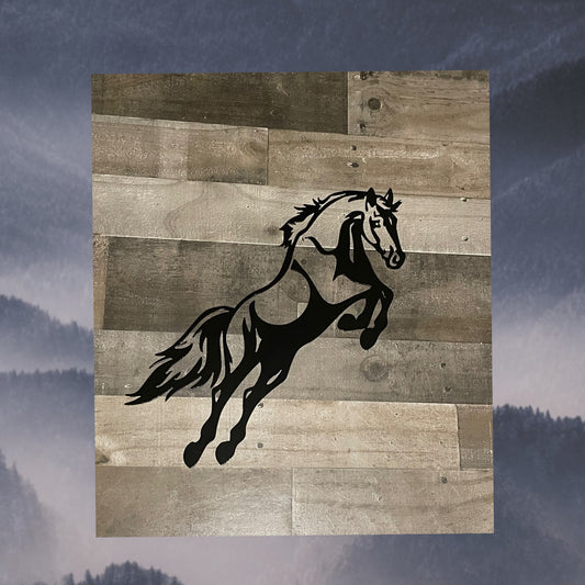 Metal Mustang Horse Decor, Home Decor, Metal Art Decor, Wildlife