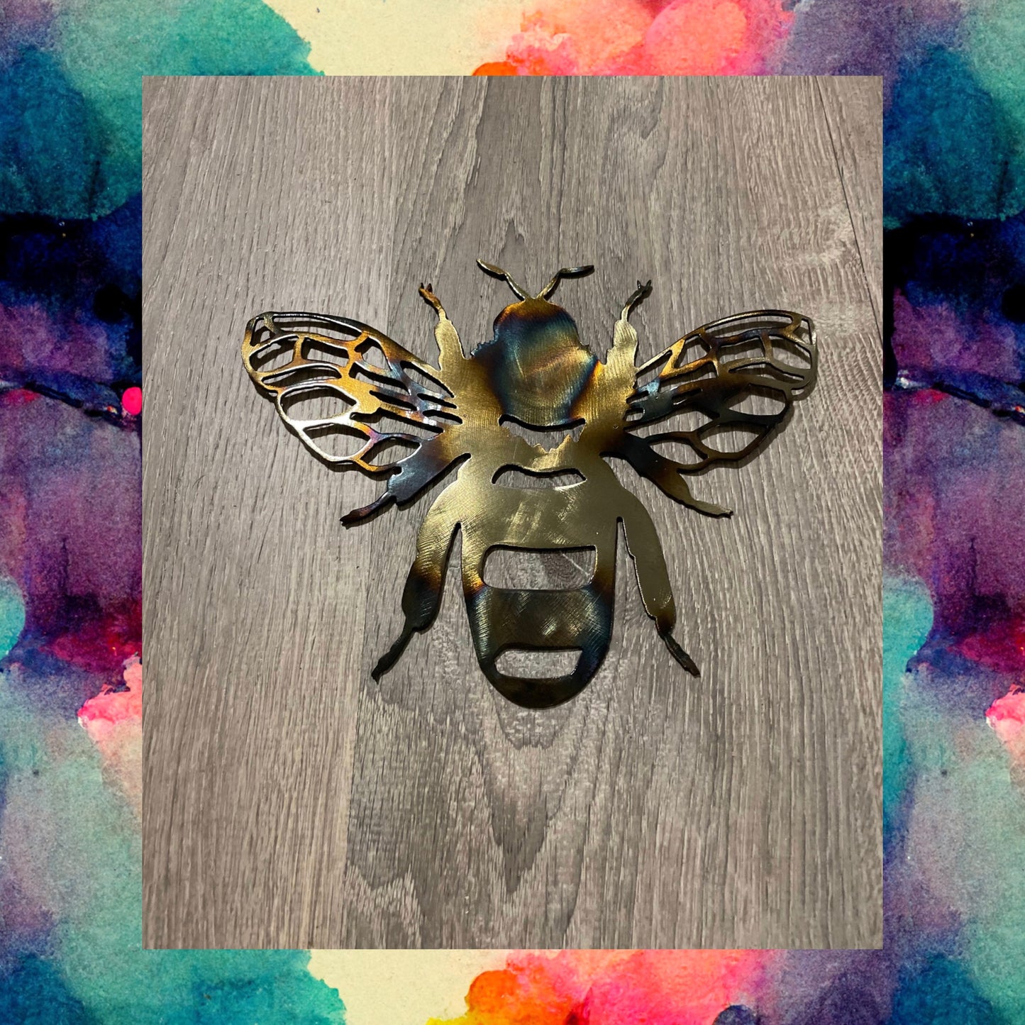 Metal Art Fussy Bee, Metal Decor, Insect