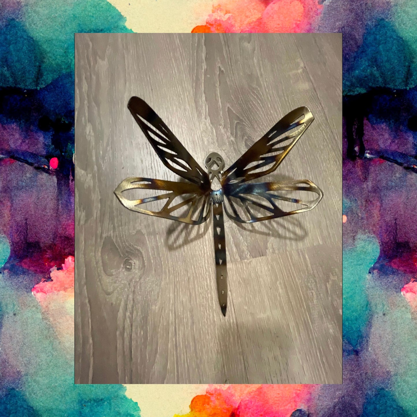 Metal Art Dragonfly, Metal Decor, Metal Insect